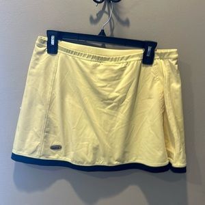 EUC Bolle Yellow & Black Sz Large Golf Tennis Skirt Skirts shorts under